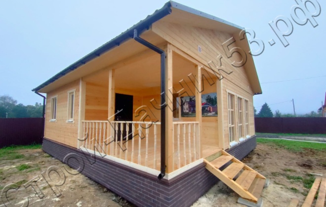 4 Каркасно-щитовой дом  Д-23, 9х9м, 81  М², Калужская область, Боровский район, СНТ «Свобода-66». (5)